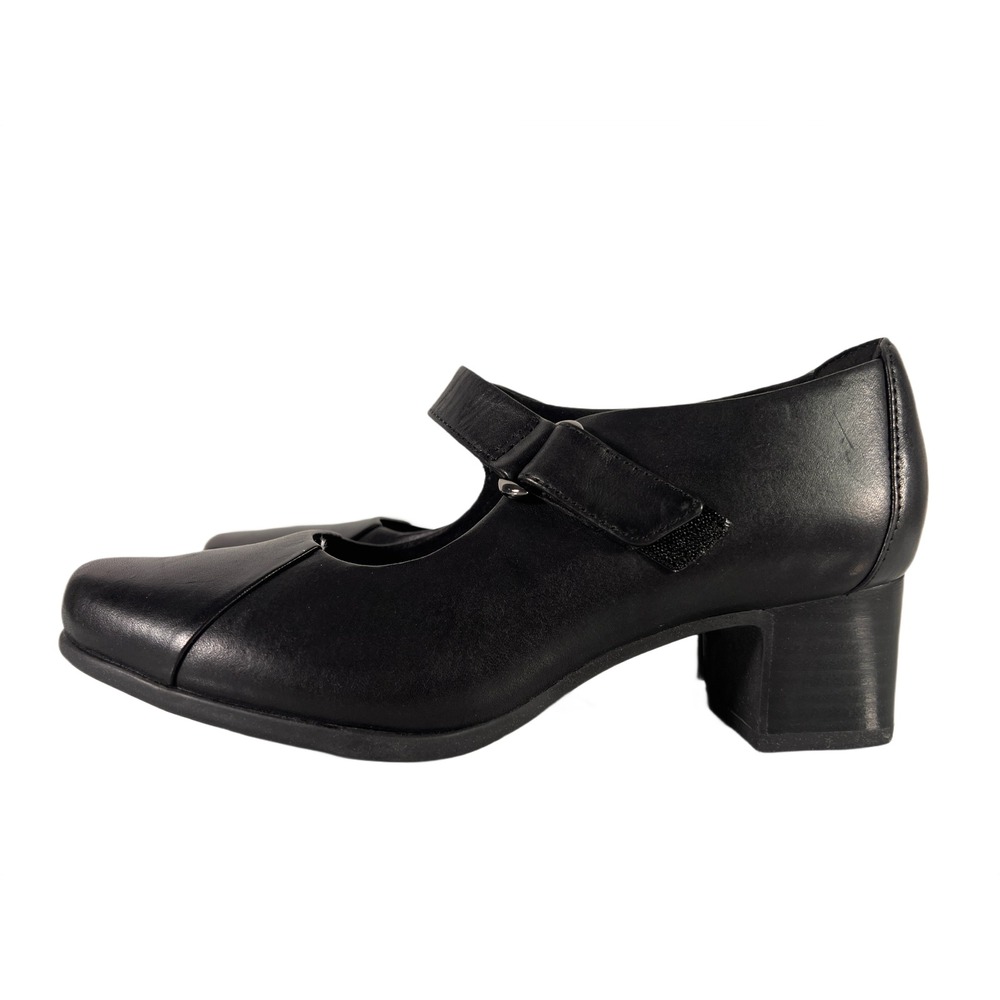 Clarks Un Damson Vibe Womens Mary Jane Pump Black Leather US Size 7
